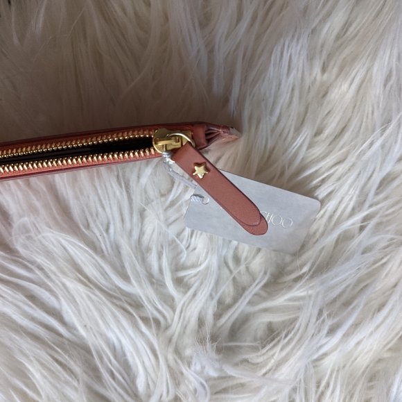 NWT Jimmy Choo Aarna pouch in "Mix Pink" - Picture 6 of 6